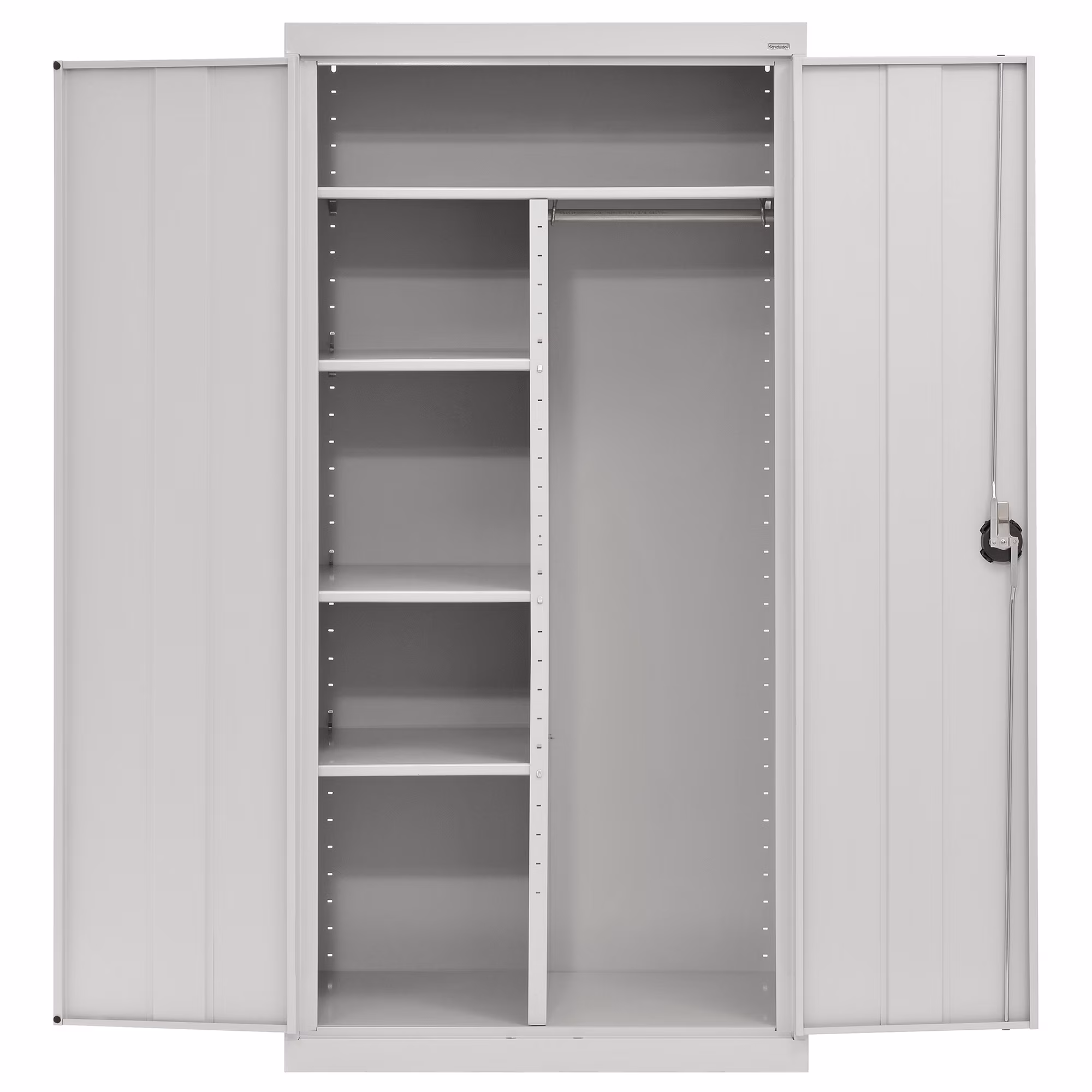 Elite Series Adjustable-Shelf Steel Combination Cabinet, 36"W x 24"D x 72"H, Dove Gray - image 1