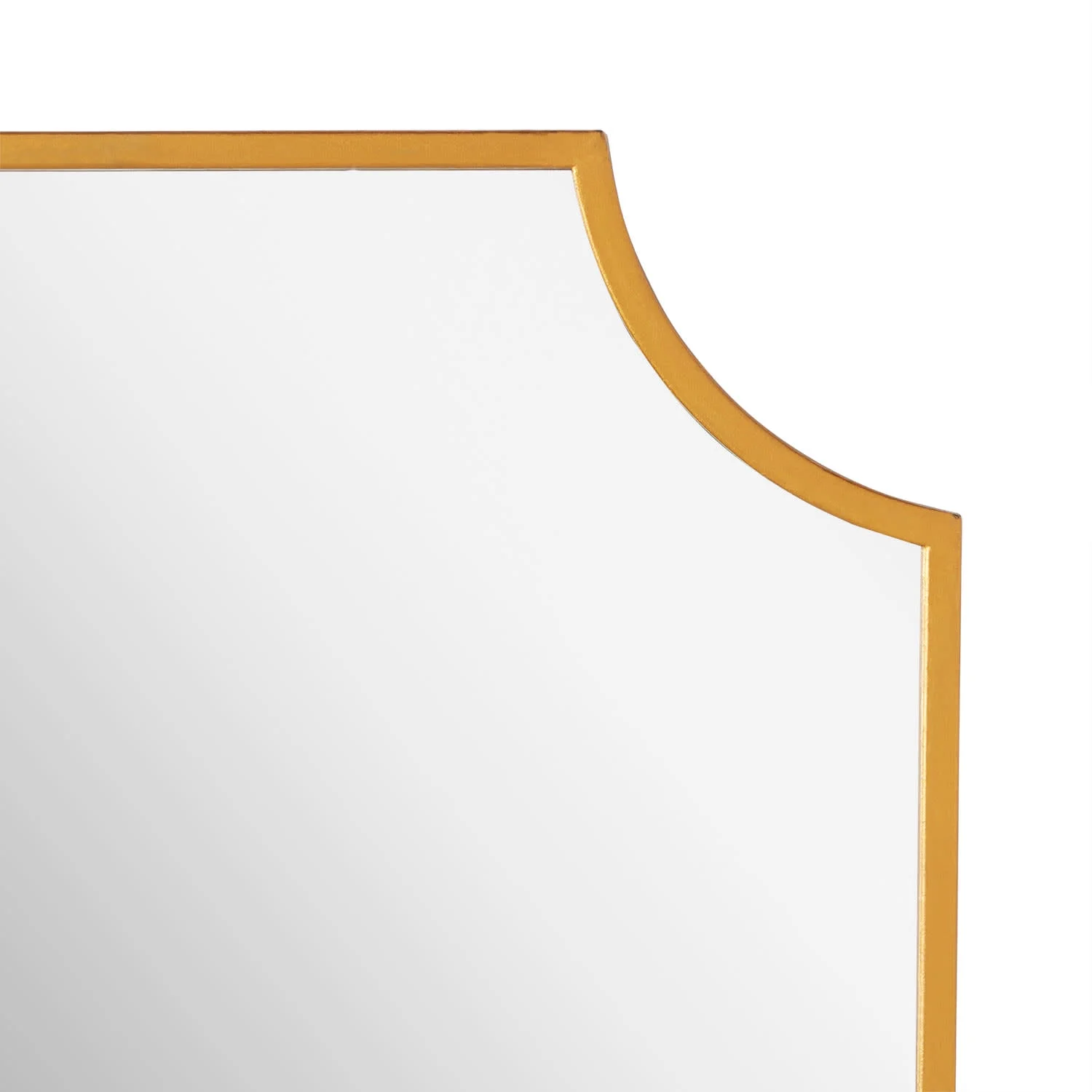 34" x 24.25" x 1" Wall Bathroom Vanity Mirror -IRON, MIRROR & ACRYLIC BACK- Gold Leaf -GL - image 7