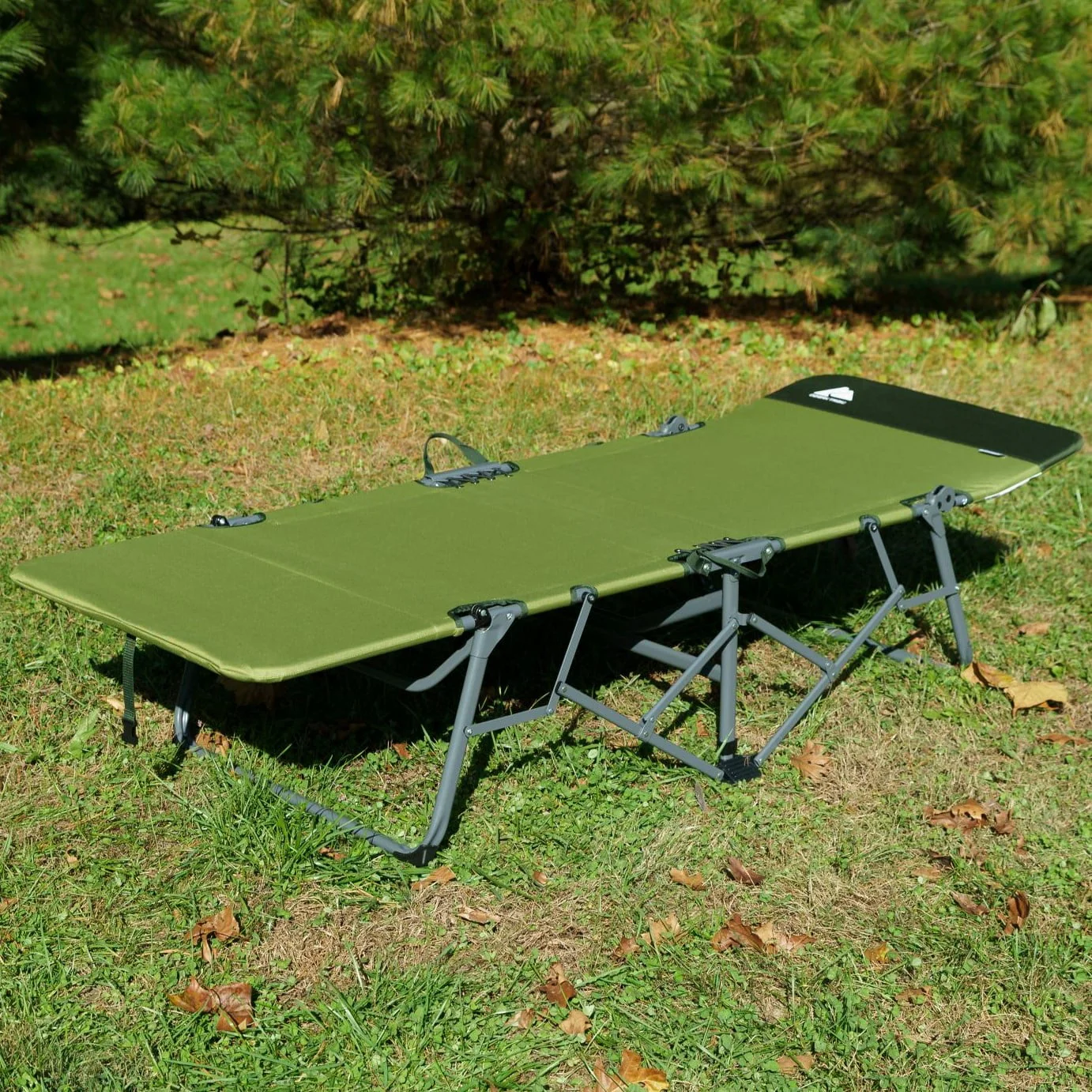 Ozark Trail Adult Quick Fold Speedy Camp Cot, Green, 79"x 33" x 16" - image 6