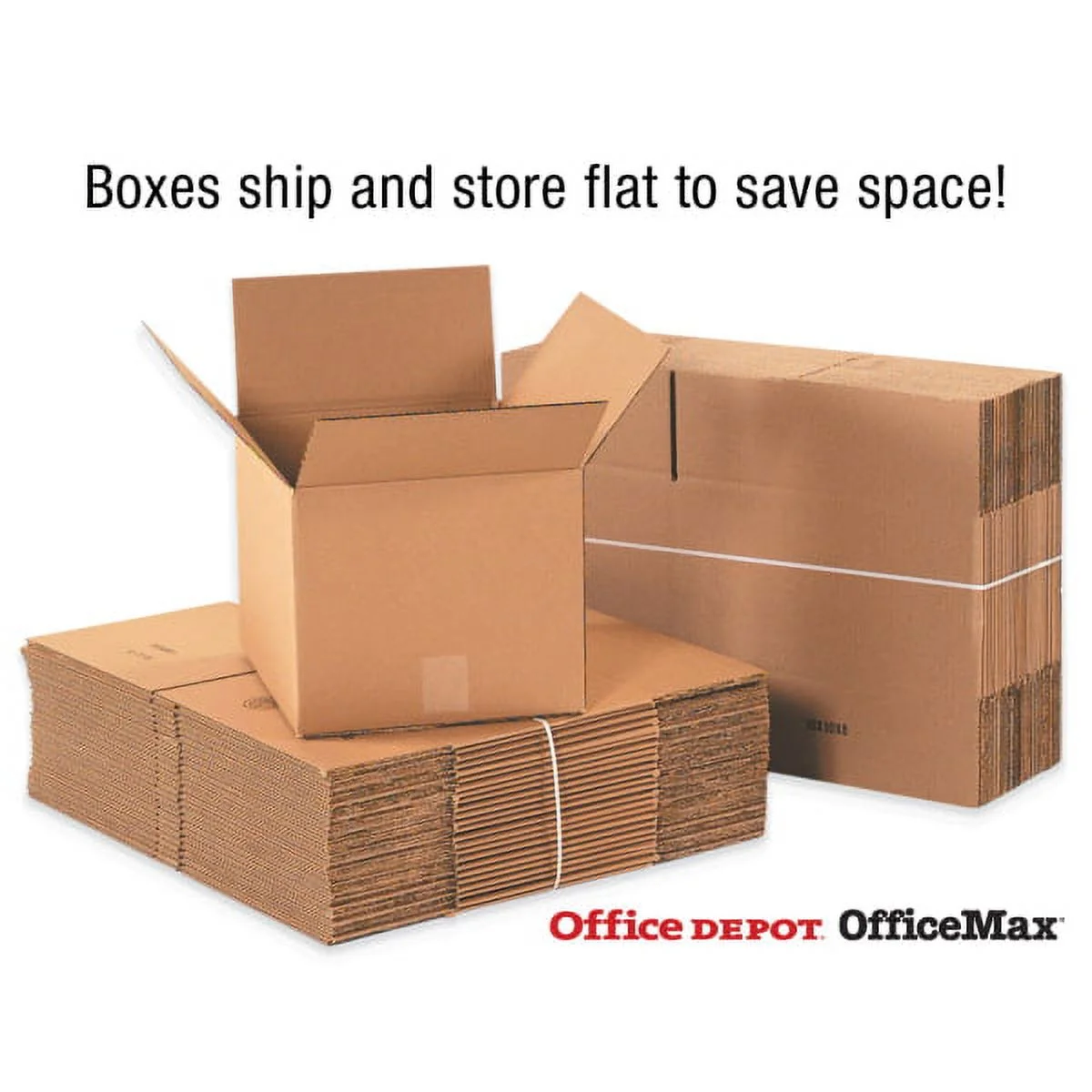 Office Depot? Brand Side Loading Boxes 14" x 4" x 68", Bundle of 10 - image 3