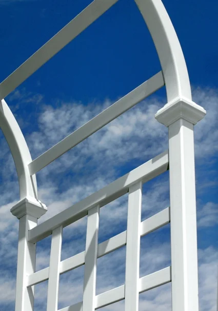 Vita 39 in L x 23 in W x 81 in H Athens Vinyl Arbor, White, VA68111 - image 6
