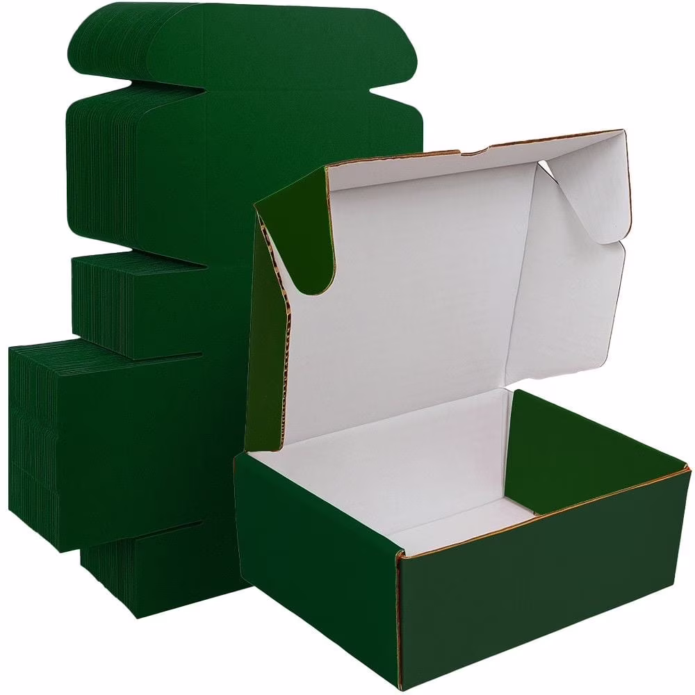 Ucanpack Heavy Duty Boxes For Moving Deluxe Mailer Box Medium, Green, 12 x 6 x 3?" - 50 Pcs - image 1