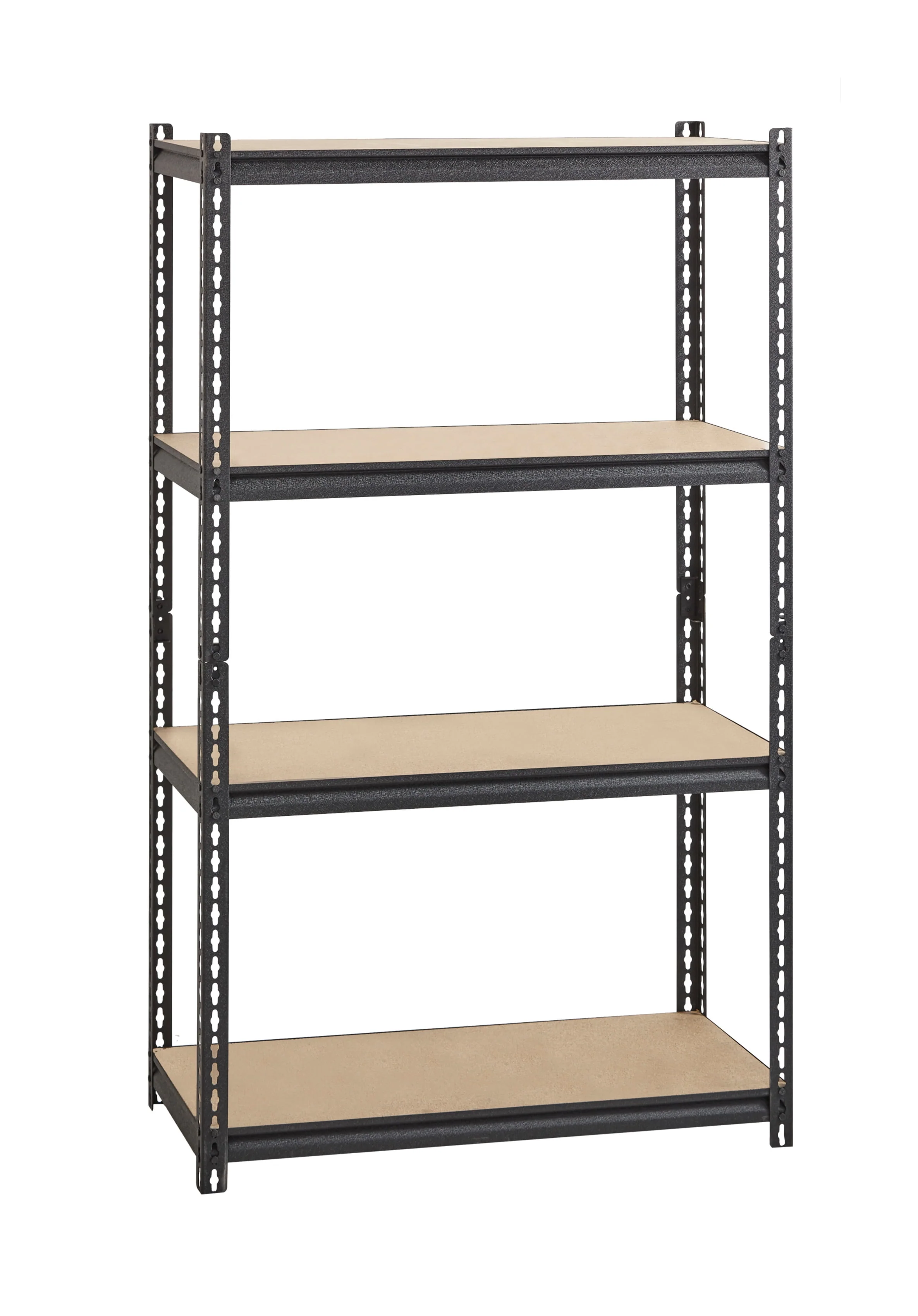 Iron Horse 2300 Riveted Steel Shelving 4-Shelf Unit, 18D x 36W x 60H, Black - image 1