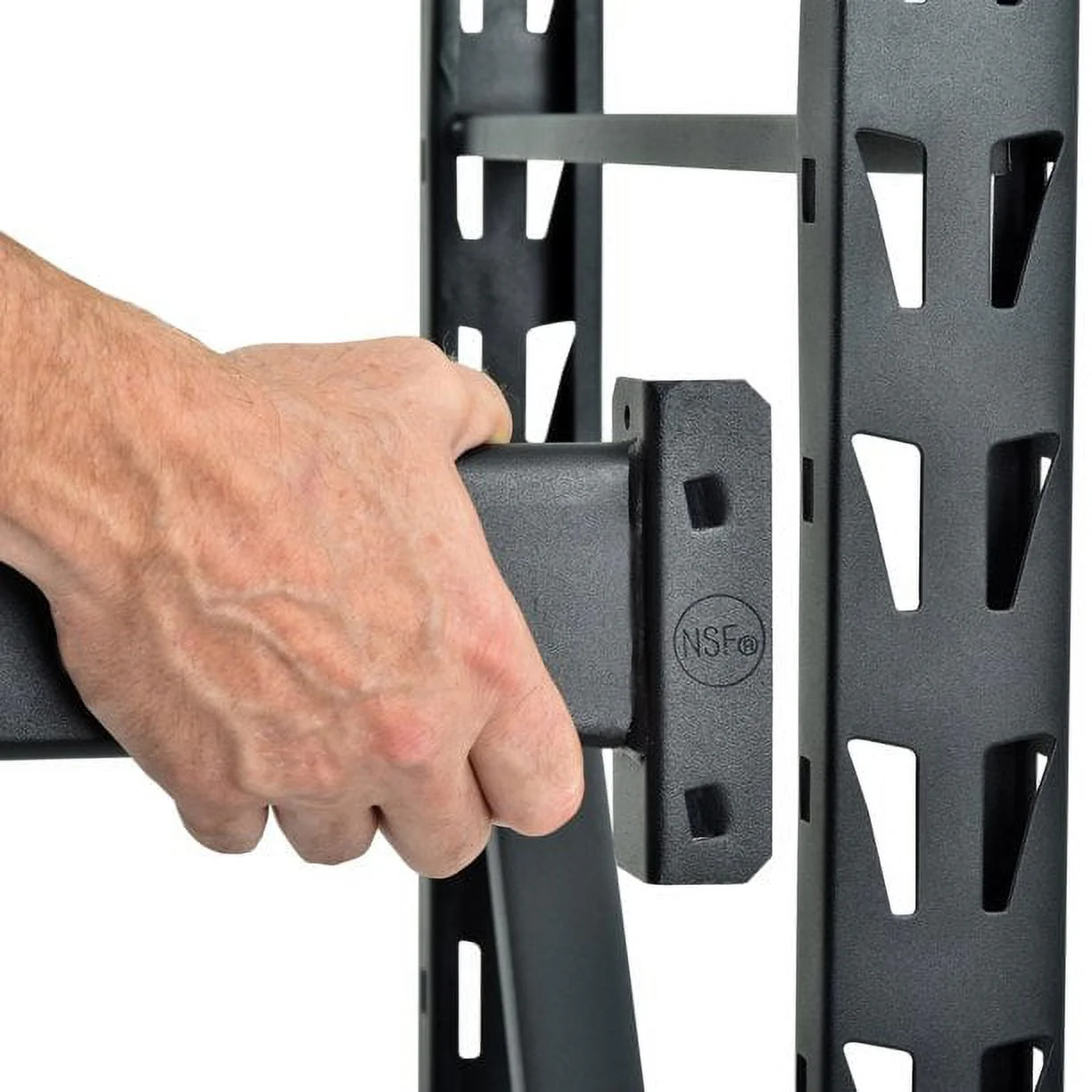Muscle Rack 77"W x 24"D x 72"H 4-Tier Welded Steel Storage Rack, Black - image 4