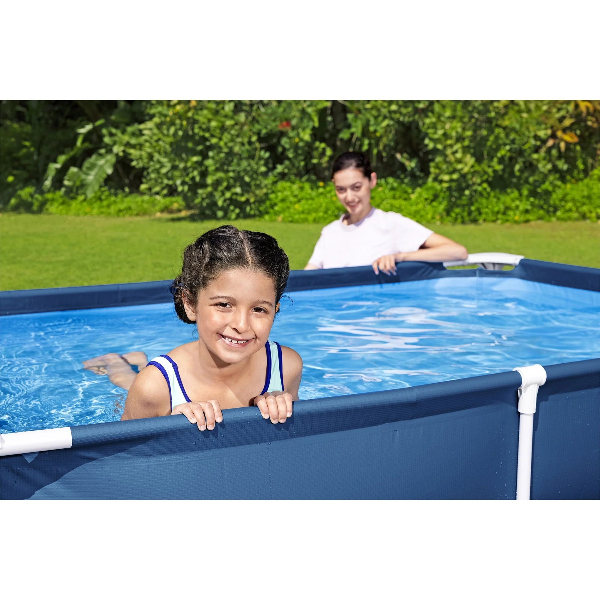 Bestway Steel Pro 87" x 59" x 17" Rectangular Above Ground Swimming Pool - image 4