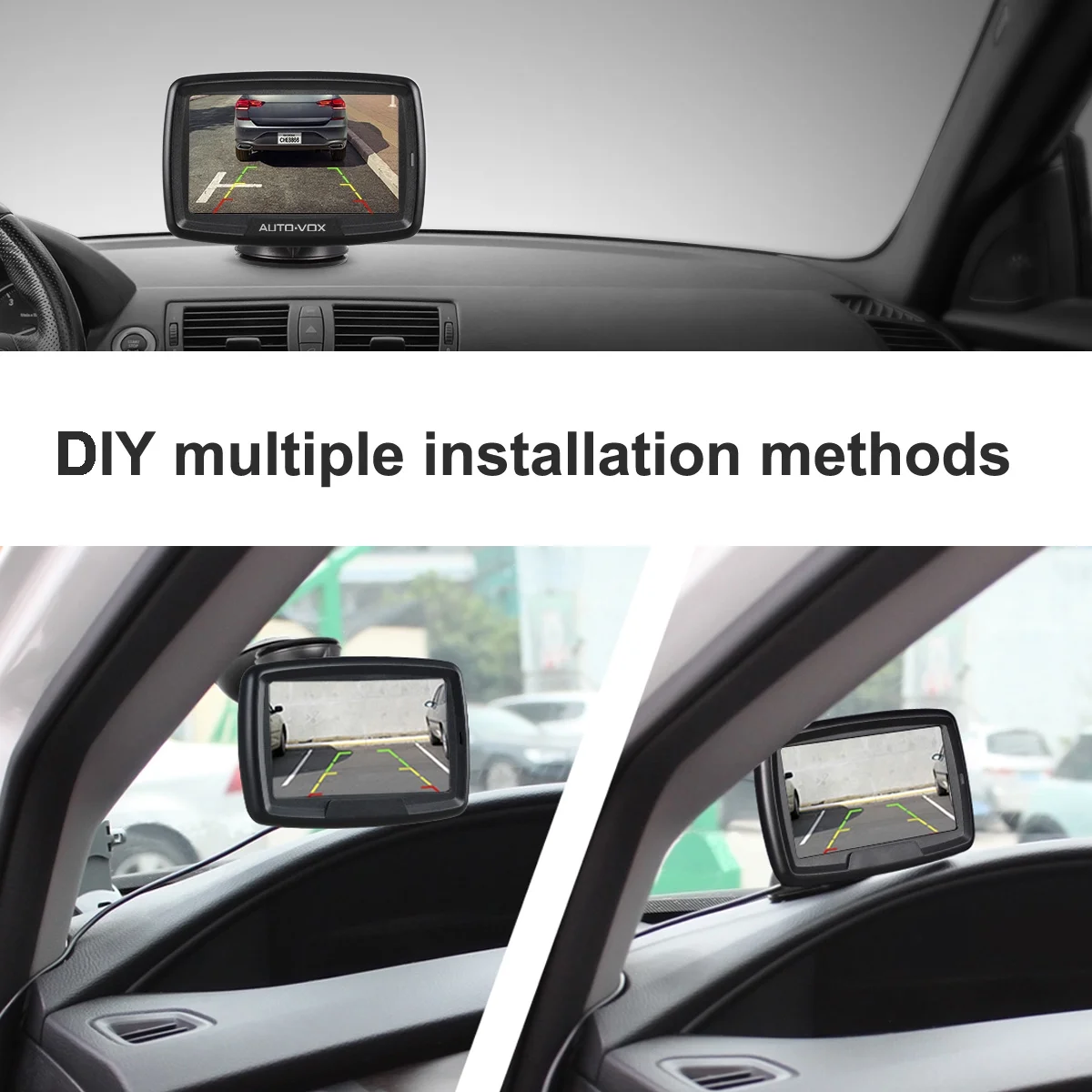 Auto-Vox Wireless Backup Digital Wireless Reverse Camera for Trailer, Black, 4.50 x 0.50 x 3.40 in - image 7