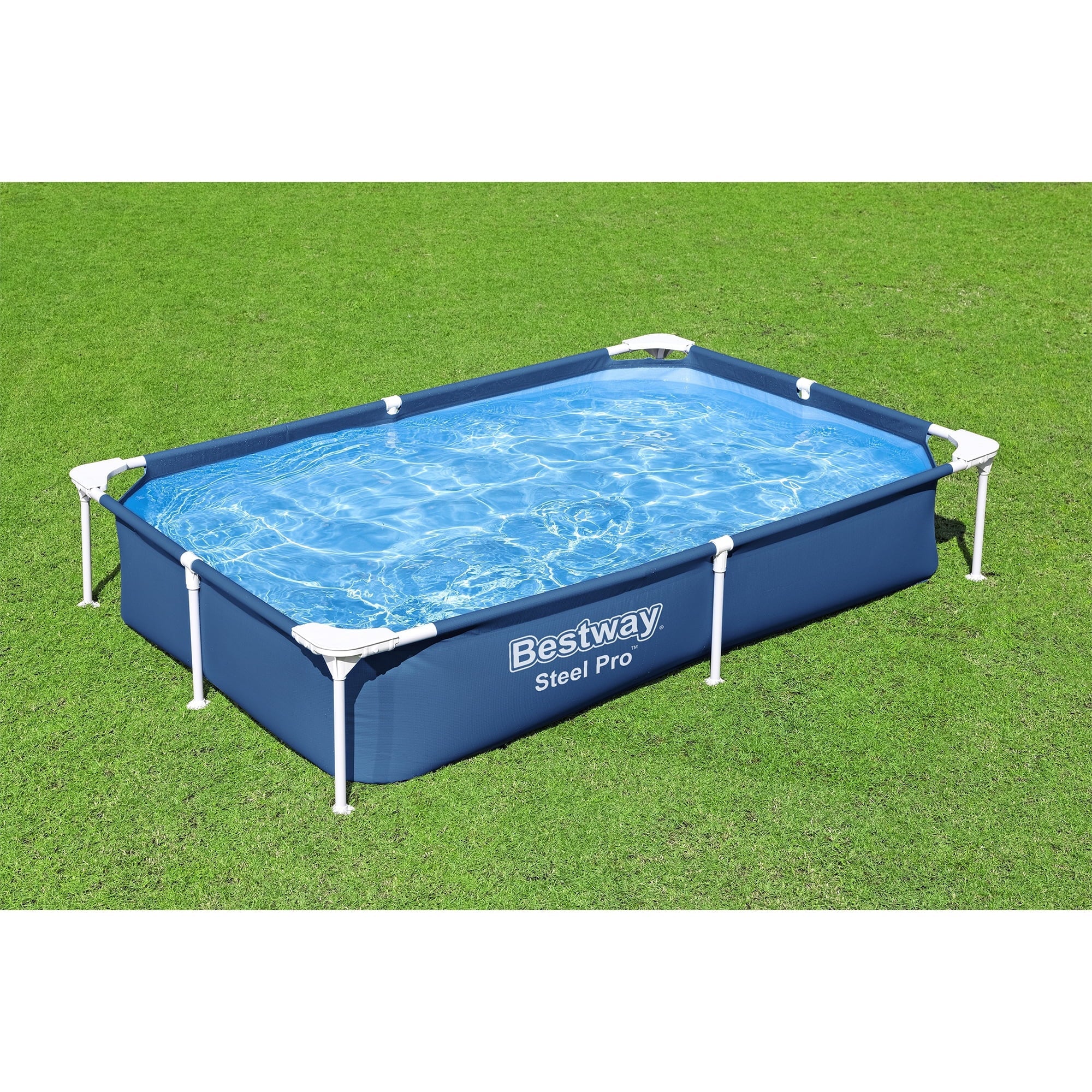 Bestway Steel Pro 87" x 59" x 17" Rectangular Above Ground Swimming Pool - image 7