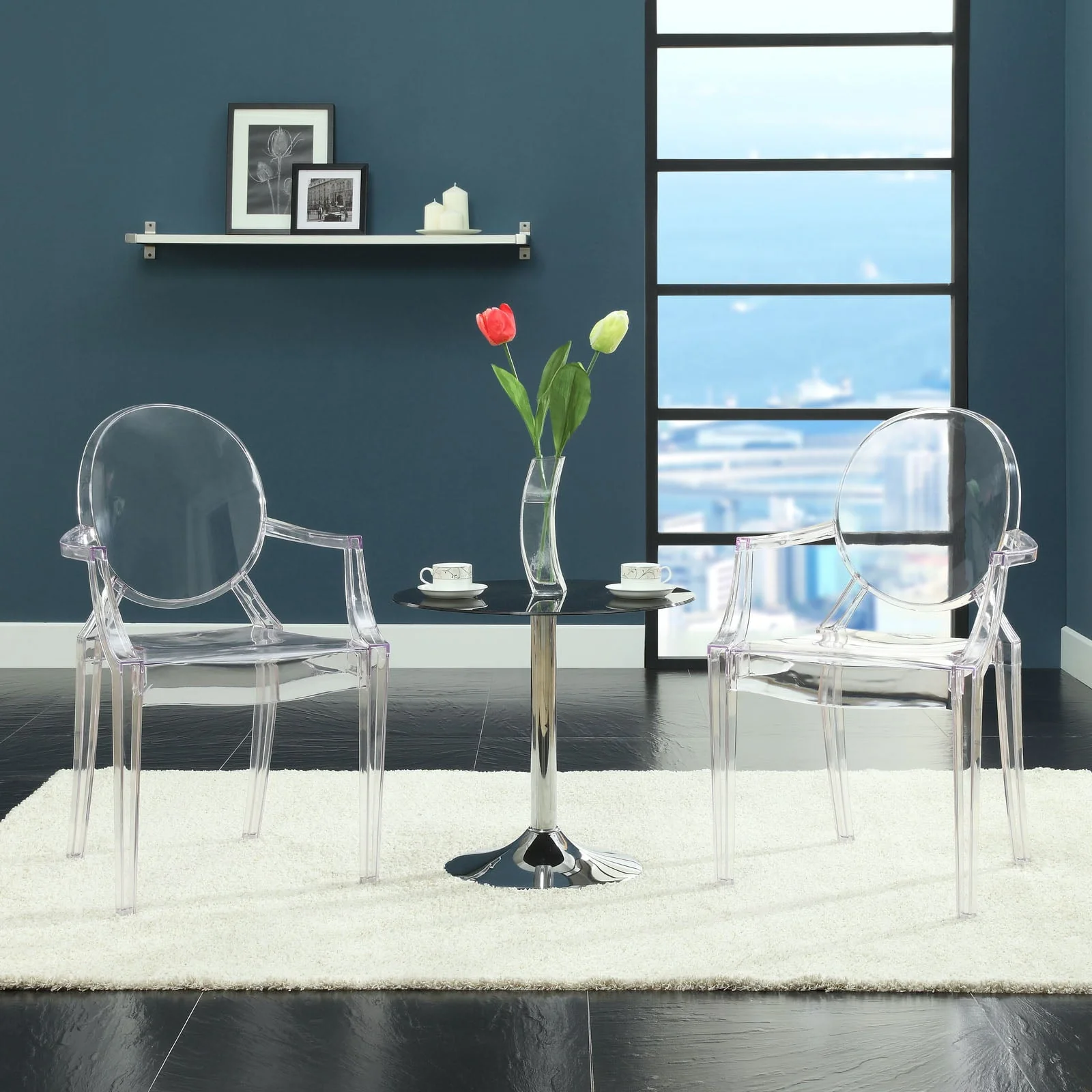 Modway Casper Miniature Chair in Clear, 3.5"l x 3.5"w x 6.5"h" - image 4