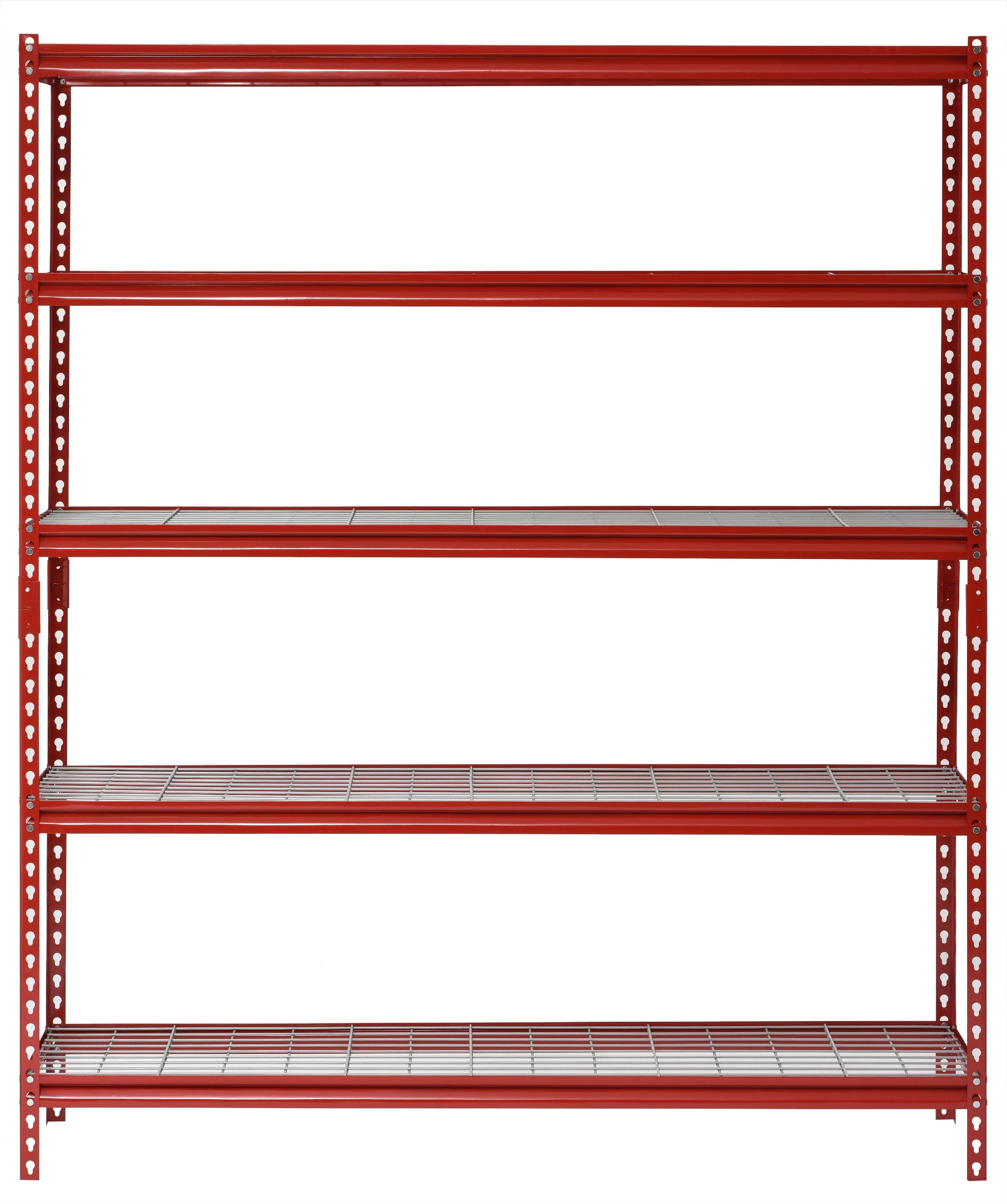 Muscle Rack Red 60"W x 24"D x 72"H 5-Shelf Steel Shelf Unit - image 1