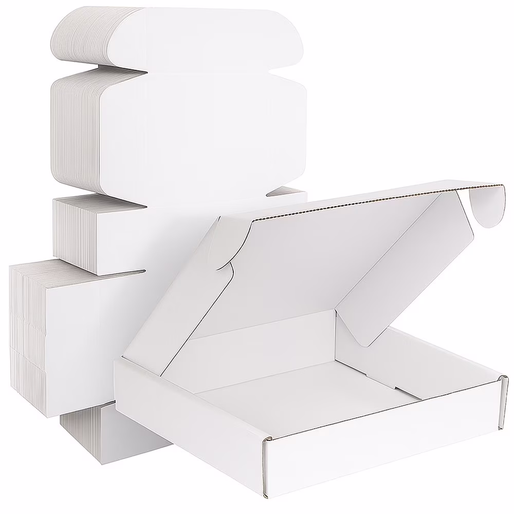 Ucanpack Heavy Duty Boxes For Moving Deluxe Mailer Box Medium White, 12 x 12 x 3" - 50 Pcs - image 1