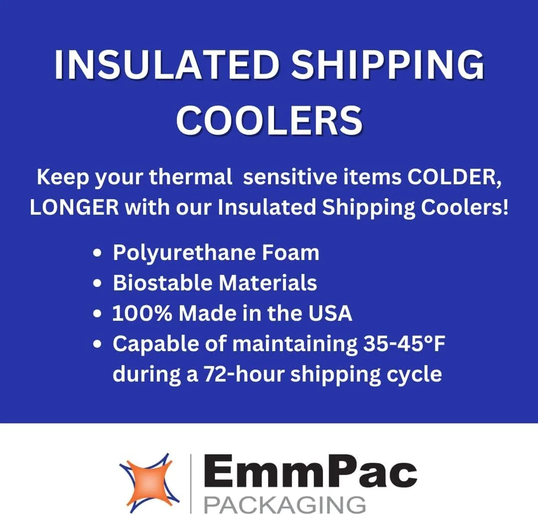 SF12A EcoFriendly Insulated Shipping Cooler, 12" x 12" x 12" (Pack of 2)(9" x 9" x 9" Inside) - image 4