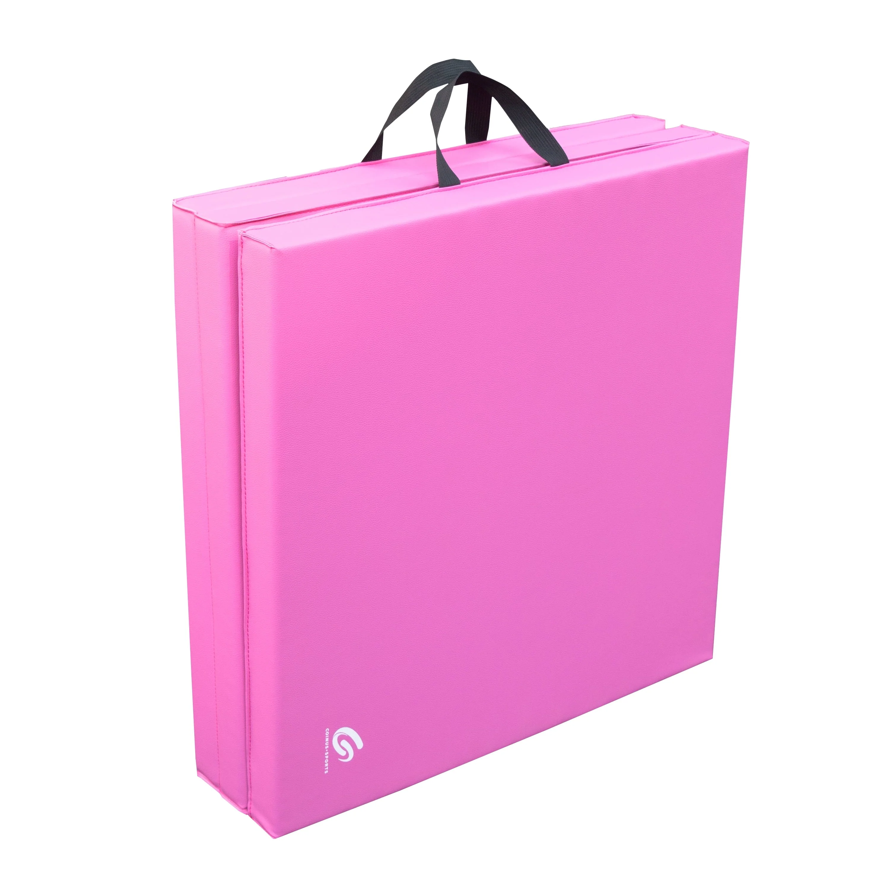 Coinus Sports Tri-Fold Gymnastics Exercise Mat with Handles, 6' x 2' x 2", Pink - image 4